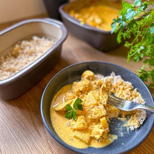 Hähnchen Ananas Curry mit Reis - Einfach pfeffern - der Food-Blog mit ...